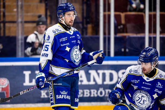 Leksands Max Veronneau och Nolan Stevens deppar