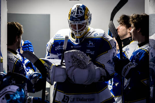 Leksands målvakt Marcus Gidlöf