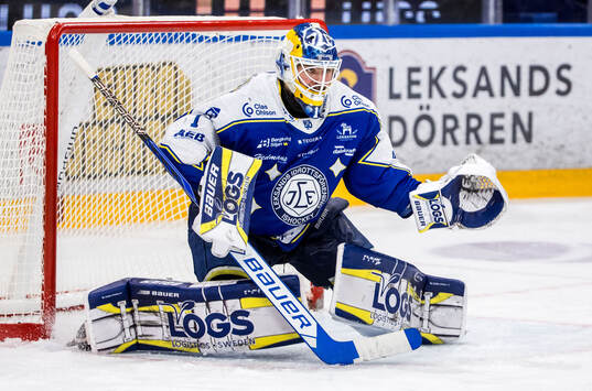 Leksands målvakt Marcus Gidlöf