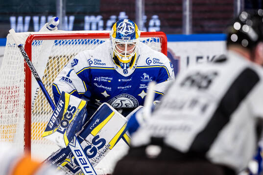 Leksands målvakt Marcus Gidlöf