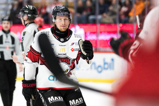 Malmö Redhawks Robin Salo jublar