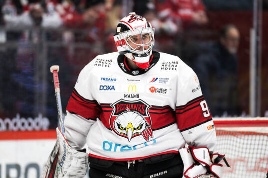 Malmö Redhawks målvakt Marek Langhamer