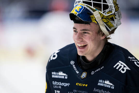Södertäljes målvakt Love Härenstam