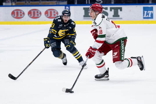 Södertäljes Henrik Eriksson och Moras Tim Thomsson