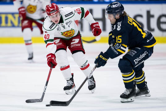 Moras Felix Johansson och Södertäljes Albin Carlson