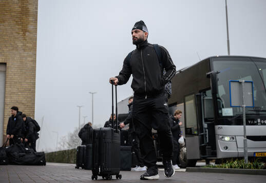 Sead Haksabanovic of Malmö FF arrives at the hotel