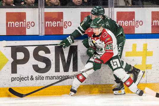Färjestads Joakim Nygård och Frölundas Dominik Egli