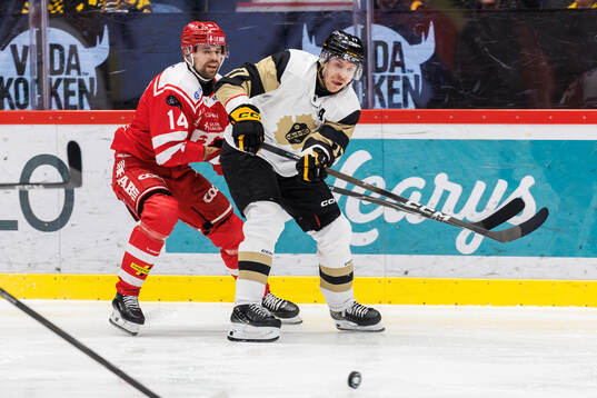 Timrås Emil Pettersson och Skellefteås Pär Lindholm