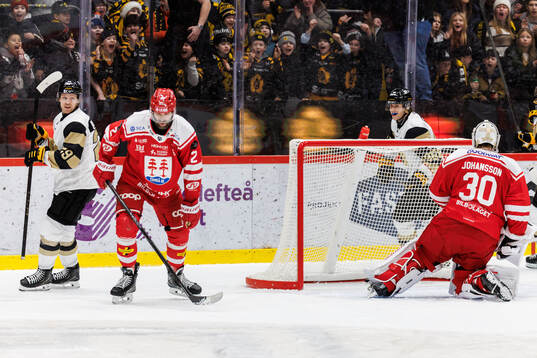 Skellefteås Mikkel Aagaard jublar