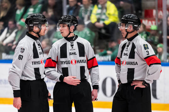 Domare Christoffer Holm och Domare Linus Öhlund