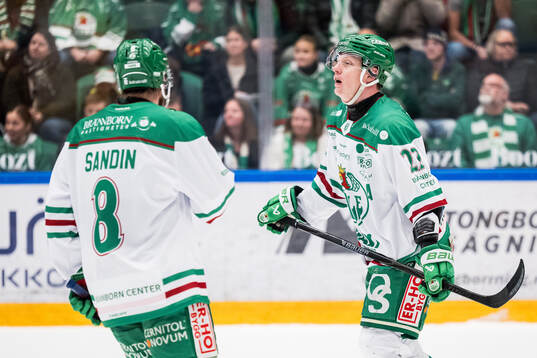 Rögles Linus Sandin och Fredrik Olofsson deppar