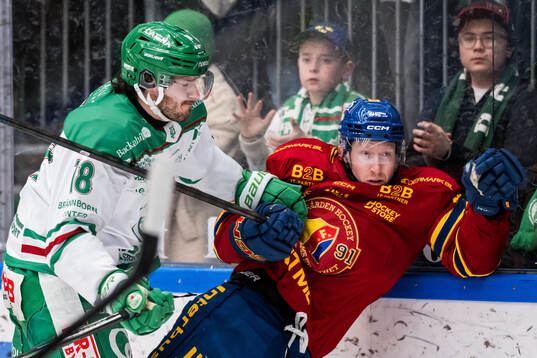Rögles Dennis Everberg och Djurgårdens Colby Sissons