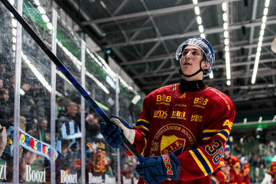 Djurgårdens Victor Eklund jublar