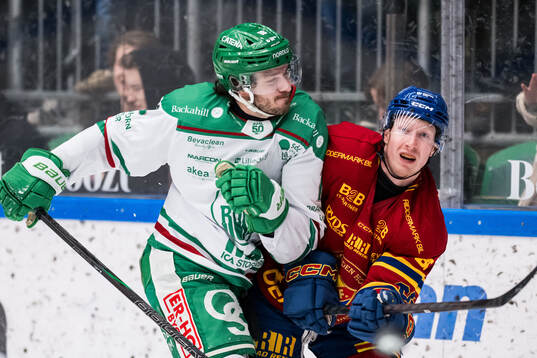 Rögles Dennis Everberg och Djurgårdens Colby Sissons
