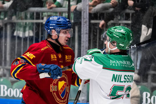 Djurgårdens Hugo Blixt och Rögles Felix Nilsson