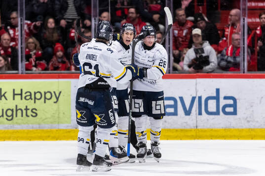 HV71s Jonathan Ang jublar vid 1-2