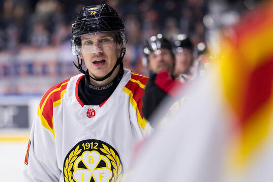 Brynäs Oskar Lindblom jublar
