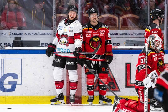 Malmö Redhawks Robin Salo och Luleås Mathias Bromé