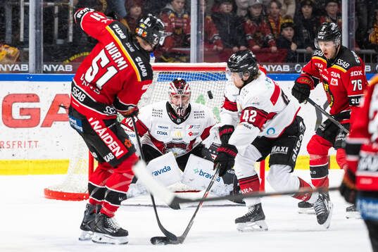 Malmö Redhawks målvakt Oskar Blomgren