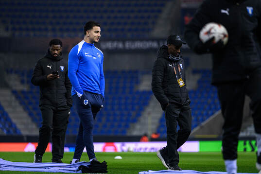Jusef Erabi of KRC Genk and Taha Ali of Malmö FF