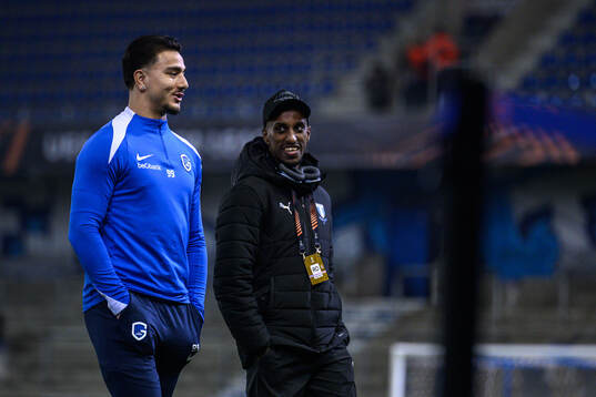 Jusef Erabi of KRC Genk and Taha Ali of Malmö FF