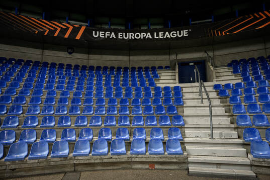Empty seats at Cegeka Arena