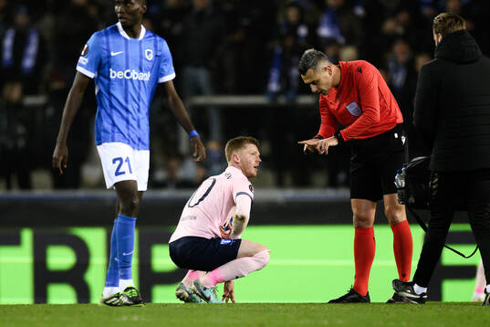Anders Christiansen of Malmö FF in pain