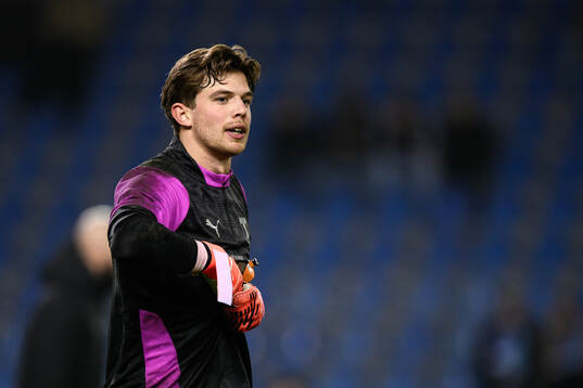 Goalkeeper Melker Ellborg of Malmö FF