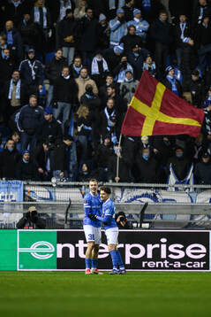 Daan Heymans and Konstantinos Karetsas of KRC Genk