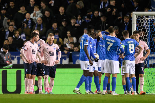 Anders Christiansen of Malmö FF looks dejected