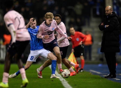 Bryan Heynen of KRC Genk and Malte Frejd Pålsson of Malmö