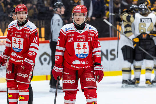Timrås David Lilja och Anton Heikkinen deppar