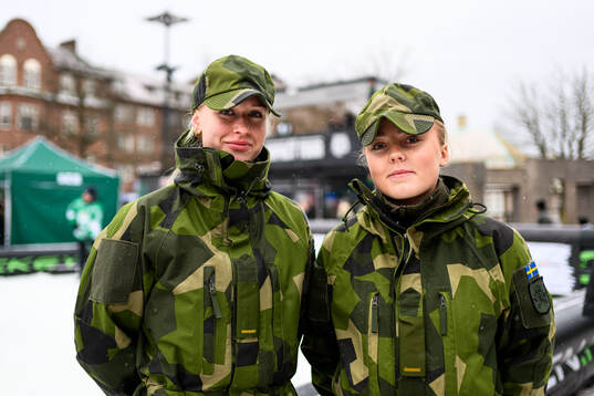 Soldater från luftvärnsregementet LV6 i Halmstad