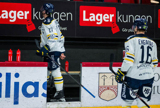 Södertäljes Carter Ashton och Filip Engarås deppar