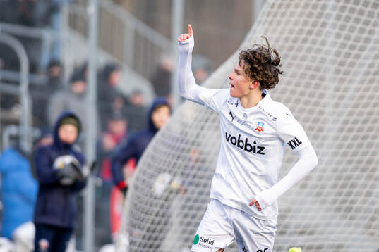 Helsingborgs Lucas Landgren Persson jublar