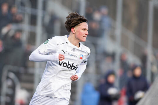 Helsingborgs Lucas Landgren Persson jublar