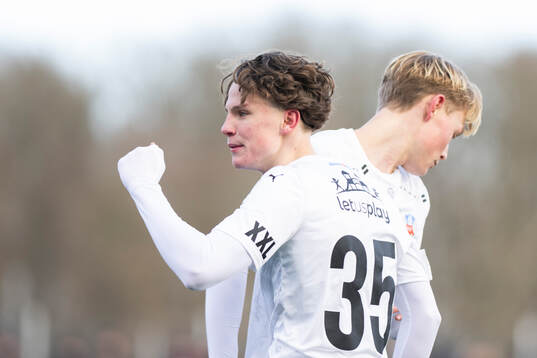 Helsingborgs Lucas Landgren Persson jublar