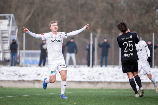 Helsingborgs William Westerlund jublar