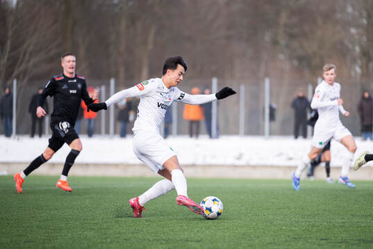 Helsingborgs Max Bjurström passning till William Westerlund