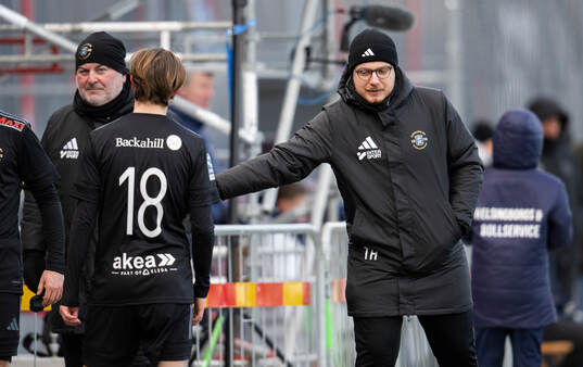 Ängelholms tränare Tim Hallén
