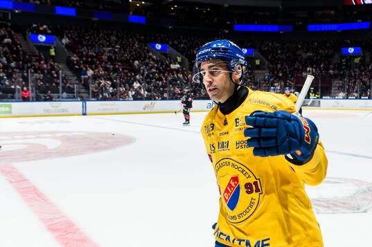 Djurgårdens Joseph Laleggia jublar