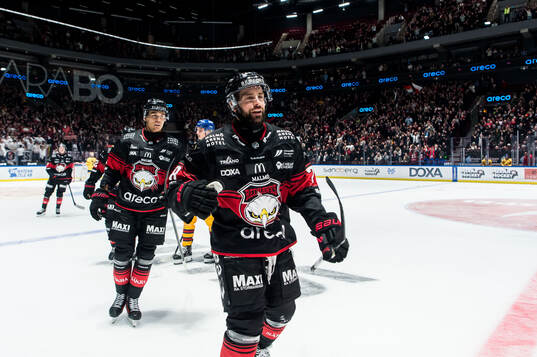 Malmö Redhawks Robin Hanzl jublar
