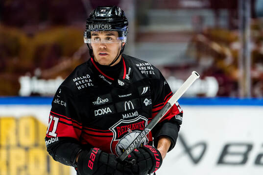Malmö Redhawks Axel Sundberg deppar