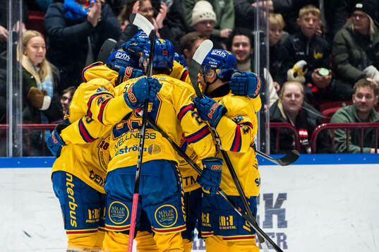 Djurgårdens spelare jublar
