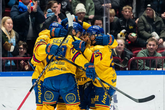 Djurgårdens spelare jublar