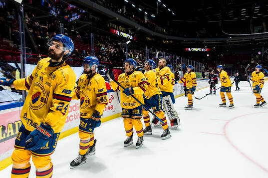 Djurgårdens spelare jublar