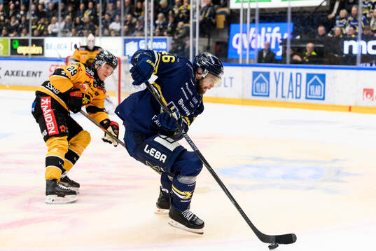 Luleås Erik Gustafsson och HV71s Joona Luoto
