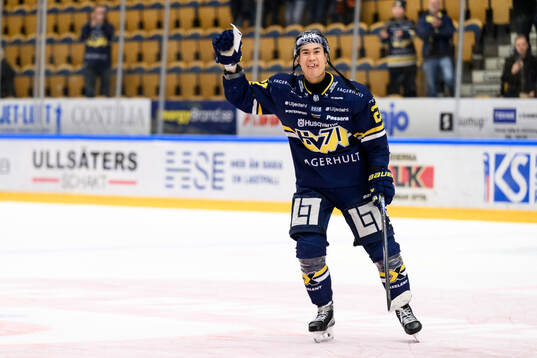 HV71s Jonathan Ang jublar