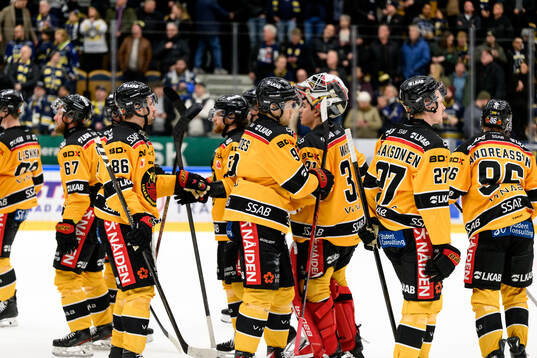 Luleås Heikki Liedes och Luleås målvakt Matteus Ward
