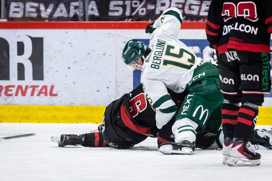 Örebros Filip Berglund och Färjestads Jack Berglund